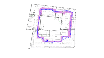 Floorplan showing how accurately Sail tracks indoor location